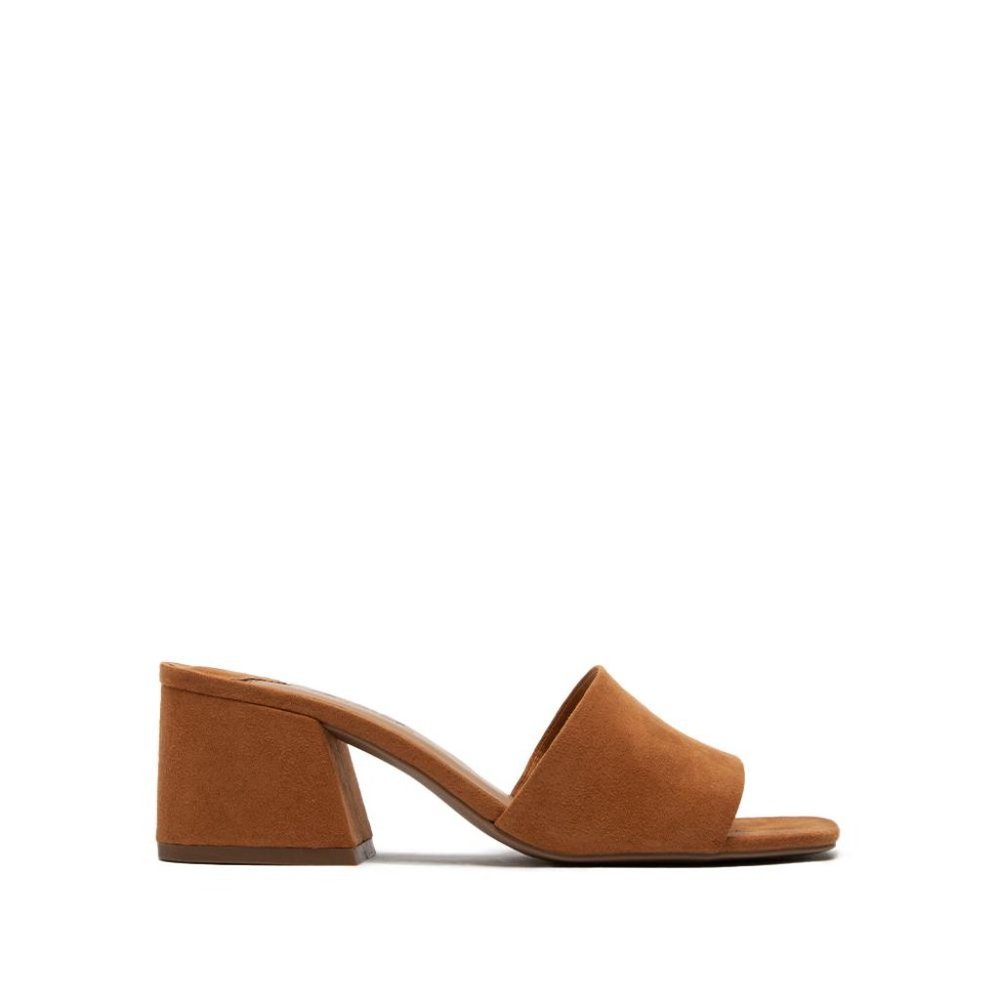 ⚡FINAL PRICE! Rust Vegan Suede Mules